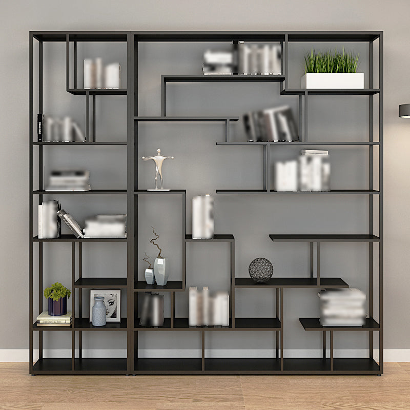 81 "H Bookcase Open Back in stile Glam per lo studio Home Office