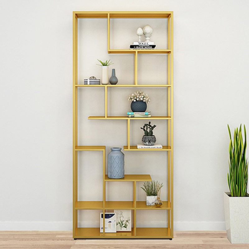 81 "H Bookcase Open Back in stile Glam per lo studio Home Office