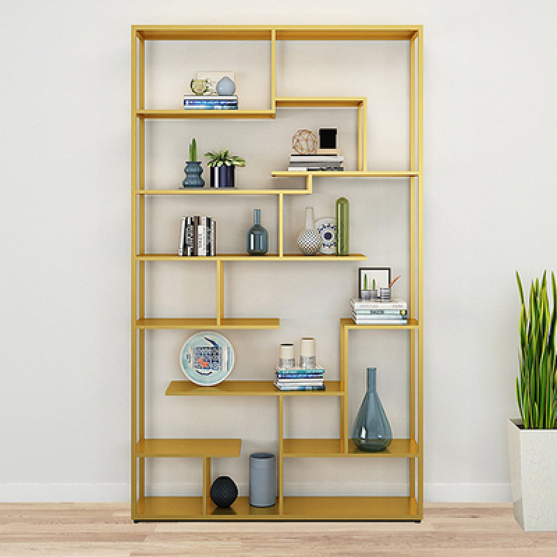 81 "H Bookcase Open Back in stile Glam per lo studio Home Office