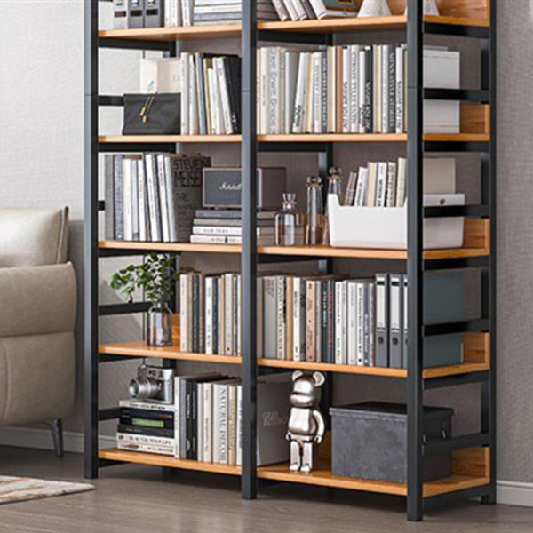 Industrielle vertikale Etagere -Bücherregal -Stahlrahmen -Holzregal -Buchhandel