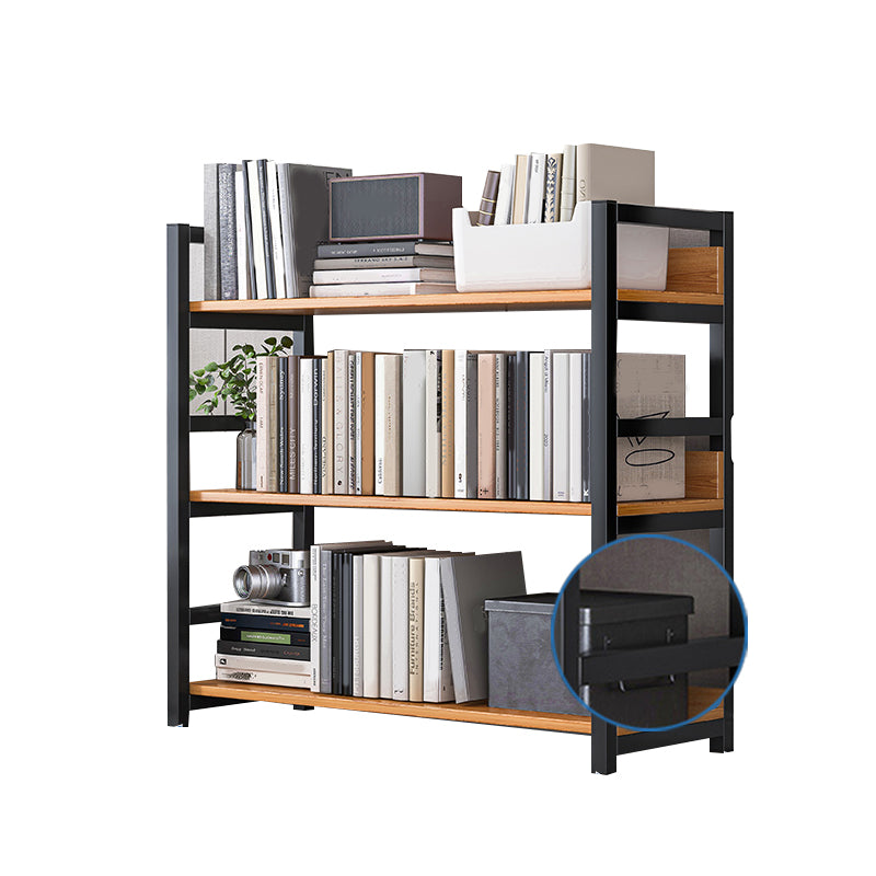 Industrielle vertikale Etagere -Bücherregal -Stahlrahmen -Holzregal -Buchhandel
