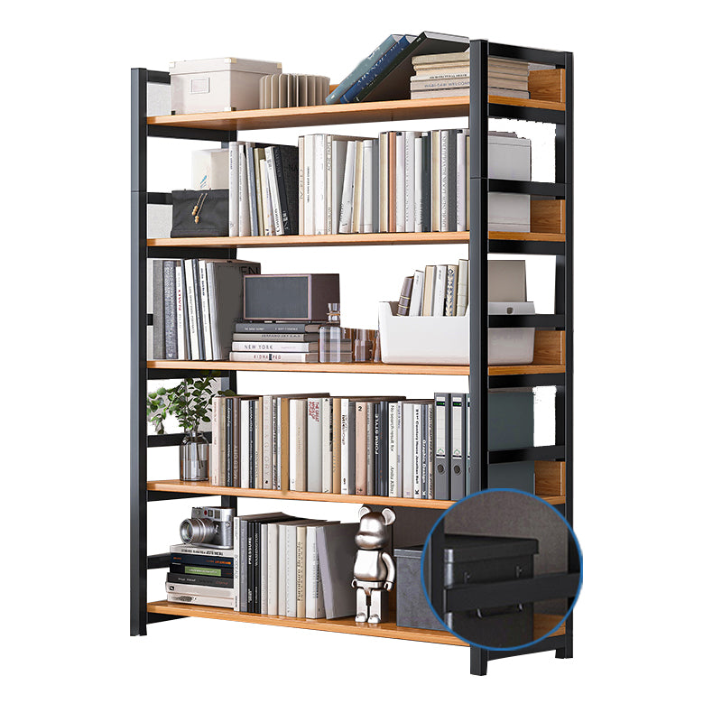 Industrielle vertikale Etagere -Bücherregal -Stahlrahmen -Holzregal -Buchhandel