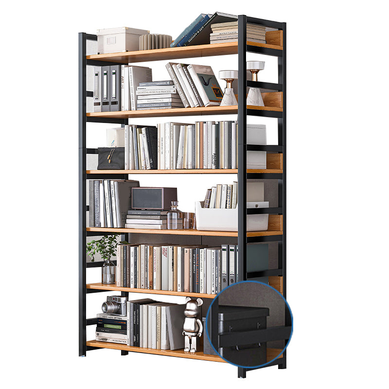 Industrielle vertikale Etagere -Bücherregal -Stahlrahmen -Holzregal -Buchhandel