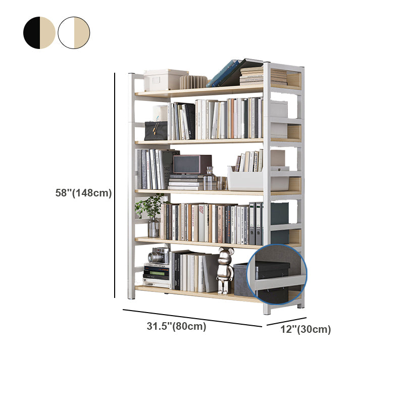 Industrielle vertikale Etagere -Bücherregal -Stahlrahmen -Holzregal -Buchhandel