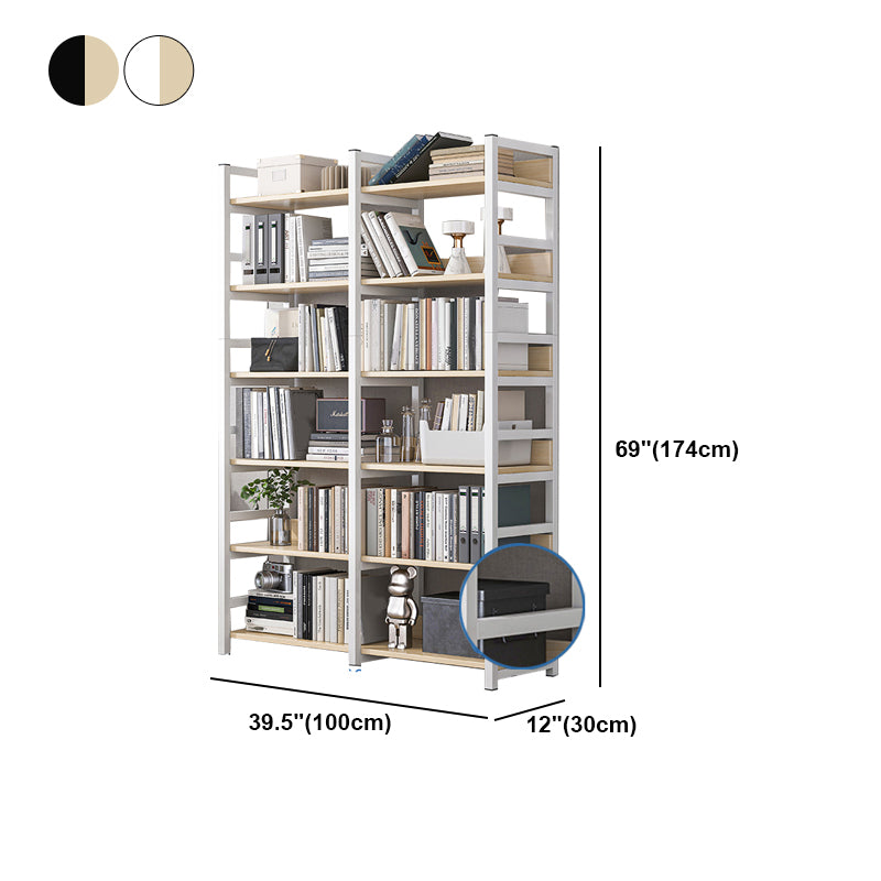 Industrielle vertikale Etagere -Bücherregal -Stahlrahmen -Holzregal -Buchhandel