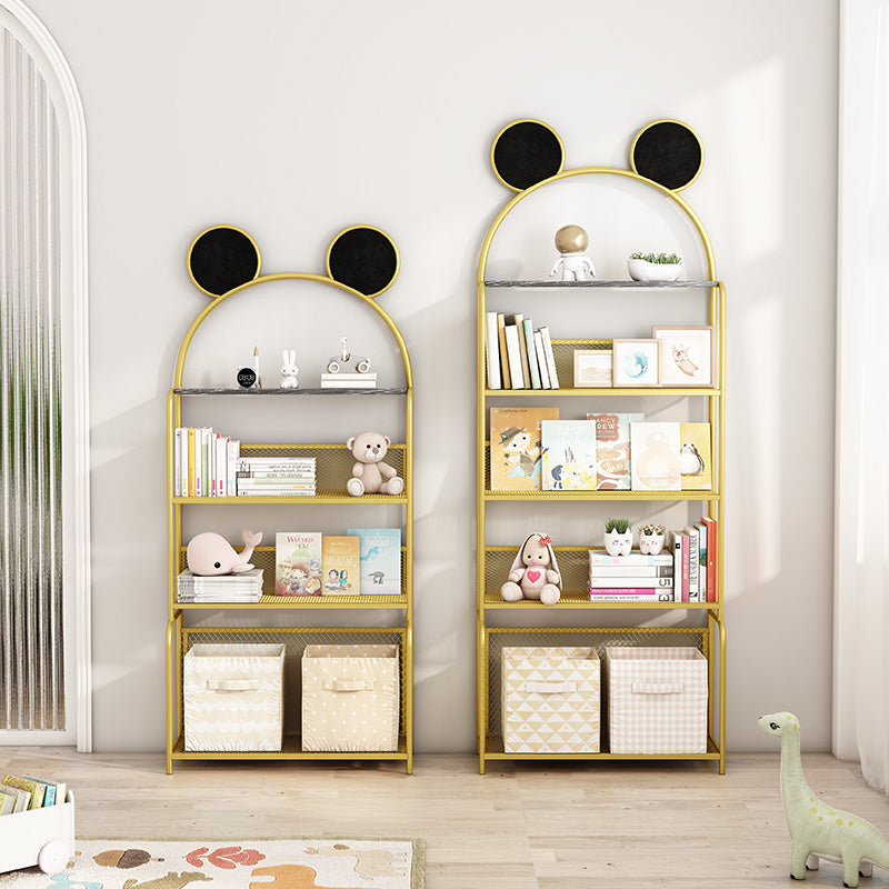 Libreria in stile glam a parete per la casa per l'ufficio e la sala da studio