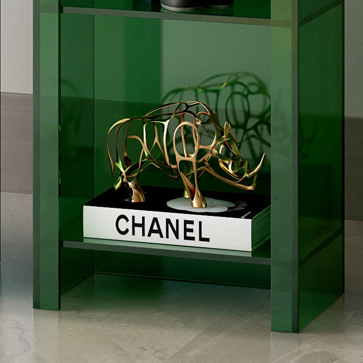 Glamakryl -Standard -Bücherregal Back Back vertikales Bücherregal für Wohnzimmer