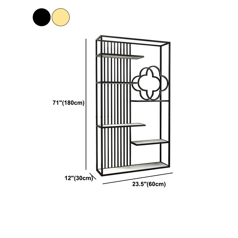 71 "H Bücherscheibe Glamstil Open Back Bücherregal für Home Office Study Room