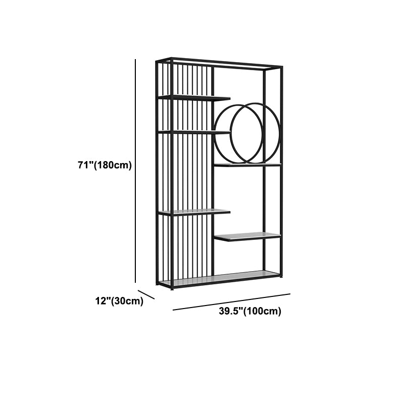 70,87 "H libreria glam in stile libreria aperta per la sala da studio degli uffici domestici