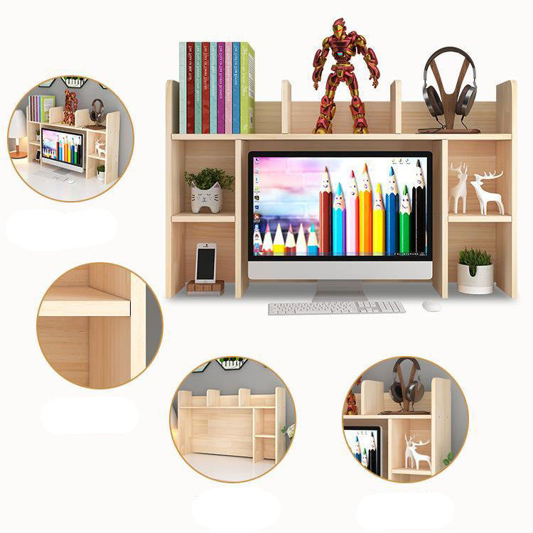 Skandinavischer geschlossener geometrischer Bücherregal natürlicher Kiefernholzbuchhandel