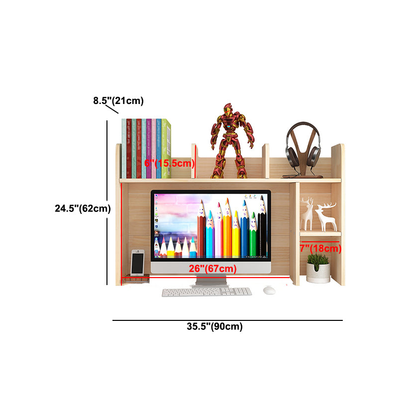 Skandinavischer geschlossener geometrischer Bücherregal natürlicher Kiefernholzbuchhandel