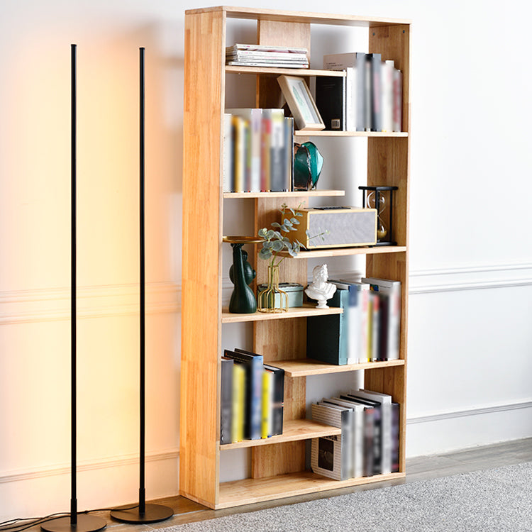 Libreria aperta in stile scandinavo libreria in legno massiccio per ufficio di studio
