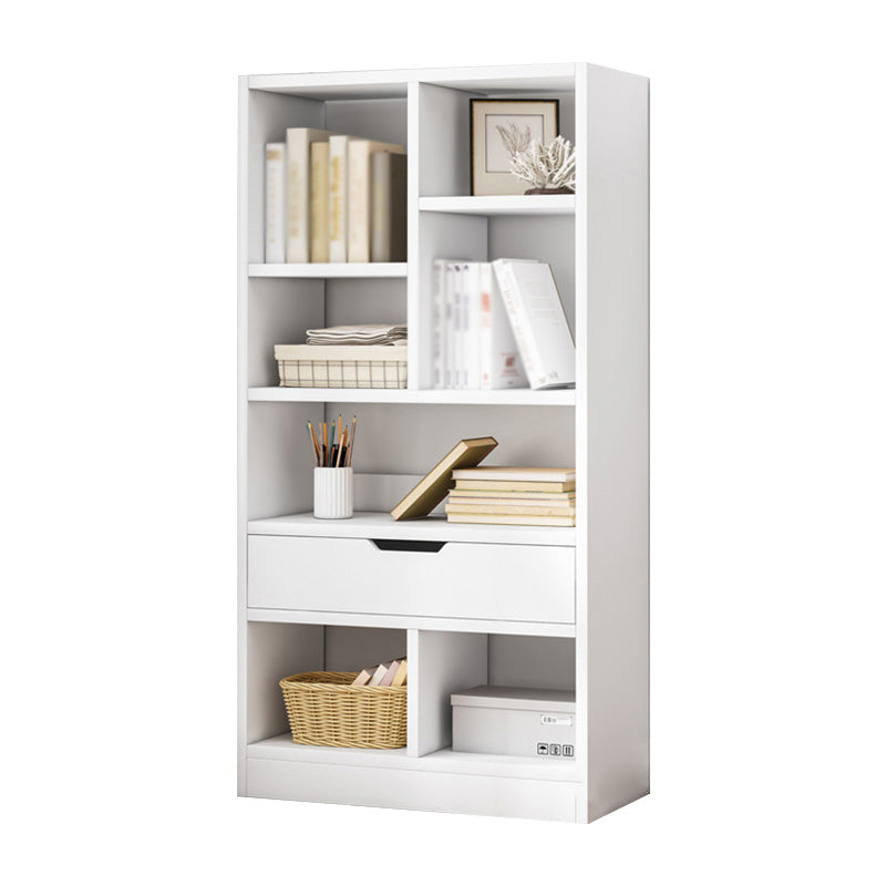 Libreria etagere scandinava in legno fabbricato verticale con cassetto