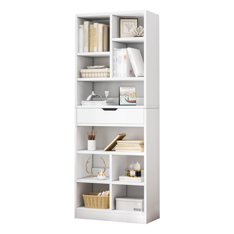 Libreria etagere scandinava in legno fabbricato verticale con cassetto