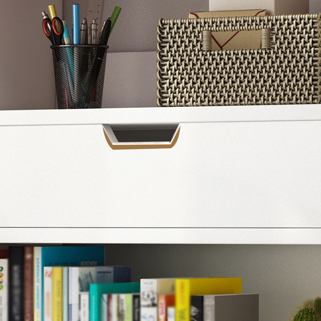 Libreria etagere scandinava in legno fabbricato verticale con cassetto