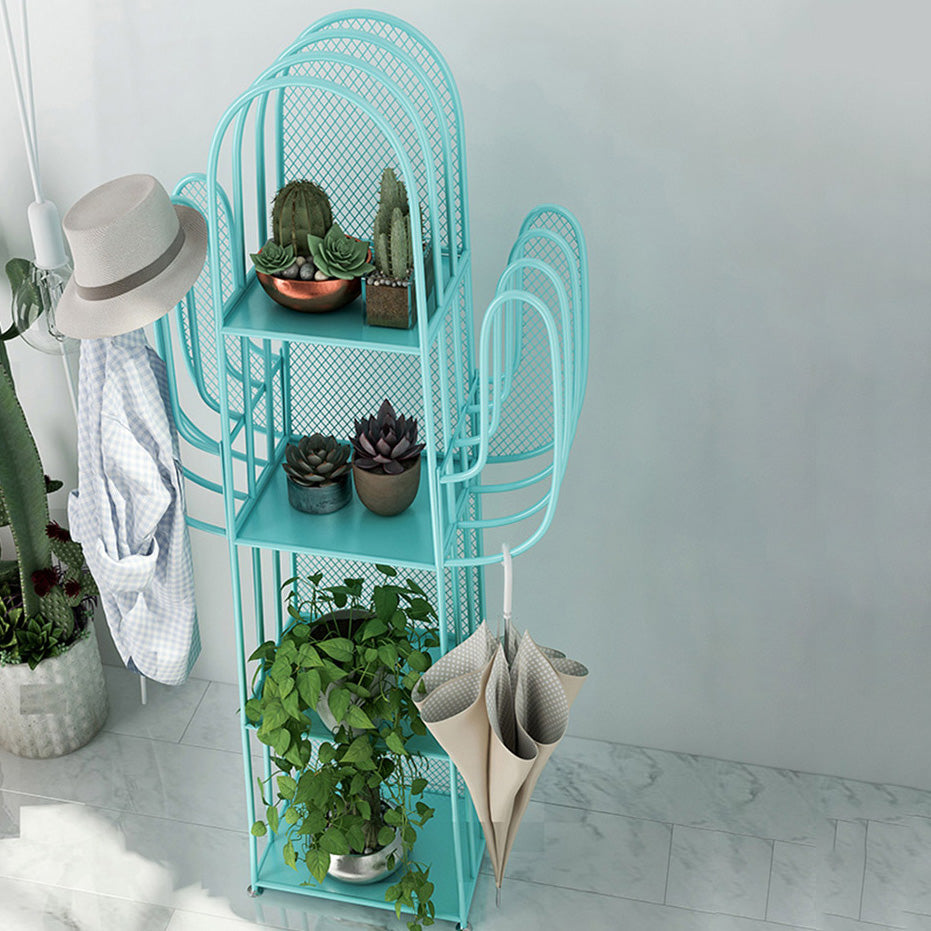 Libreria geometrica di ferro scandinavo libreria verticale, 16,5 "l x 11,8" w x 59 "h