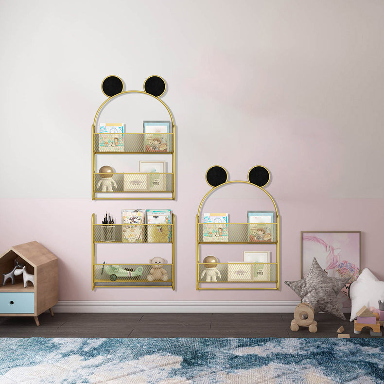 Wall Mounted Bookcase Scandinavian Style Bookshelf for Home Office Study Room