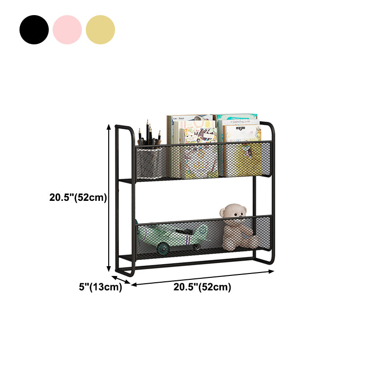 Wall Mounted Bookcase Scandinavian Style Bookshelf for Home Office Study Room