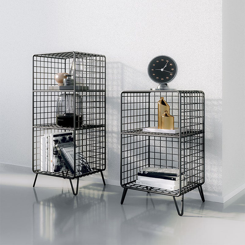 Libreria standard industriale di ferro chiuso libreria verticale per camera da letto