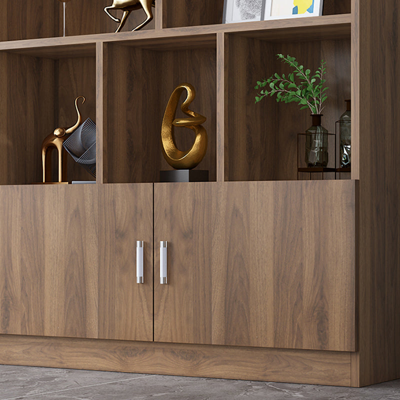 Libreria di libreria chiusa a back -scandinavo libreria per ufficio a casa e sala da studio