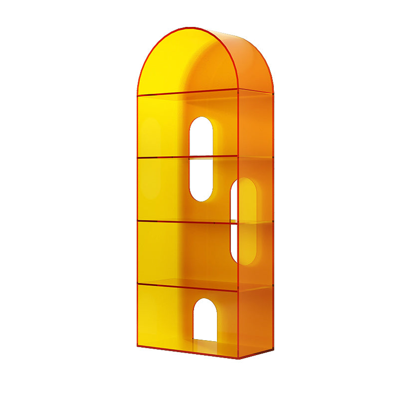 Open Back Bookshelf Acryl -Skandinavian Style -Bücherregal für Home Office Study Room