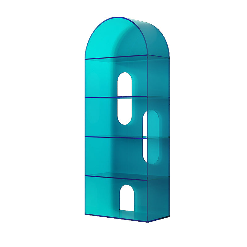 Open Back Bookshelf Acryl -Skandinavian Style -Bücherregal für Home Office Study Room