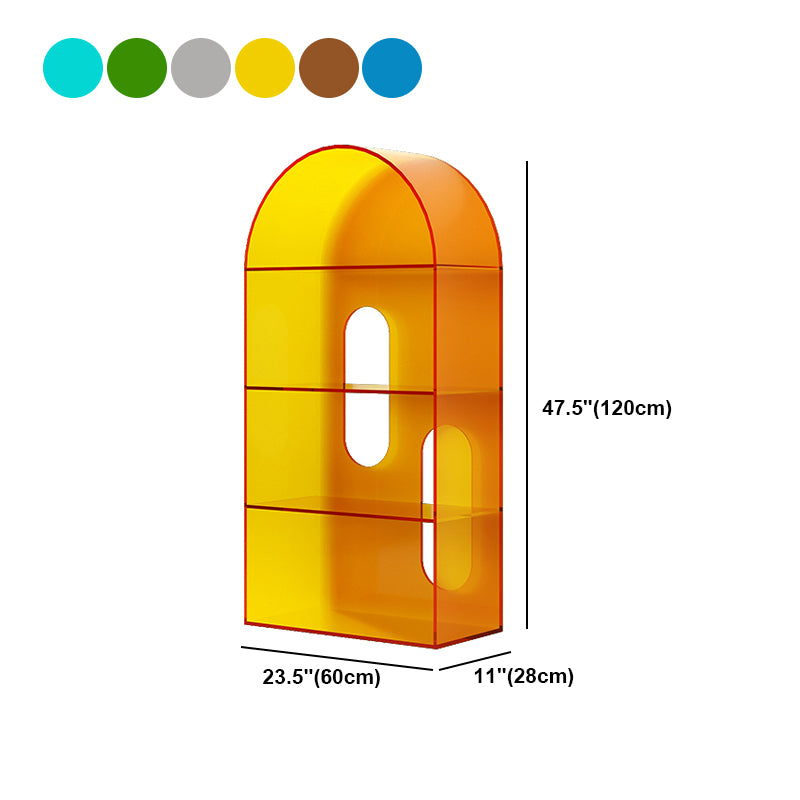 Open Back Bookshelf Acryl -Skandinavian Style -Bücherregal für Home Office Study Room