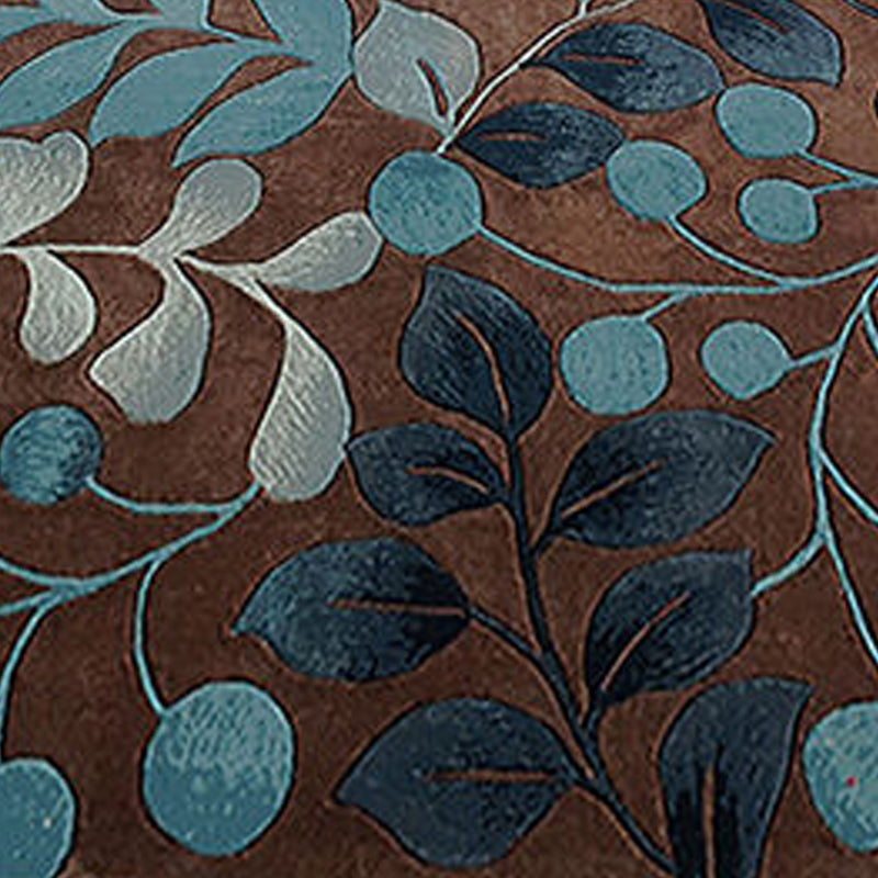 Light Gold Deer Rug Polyester Modern Rug Washable Rug for Living Room