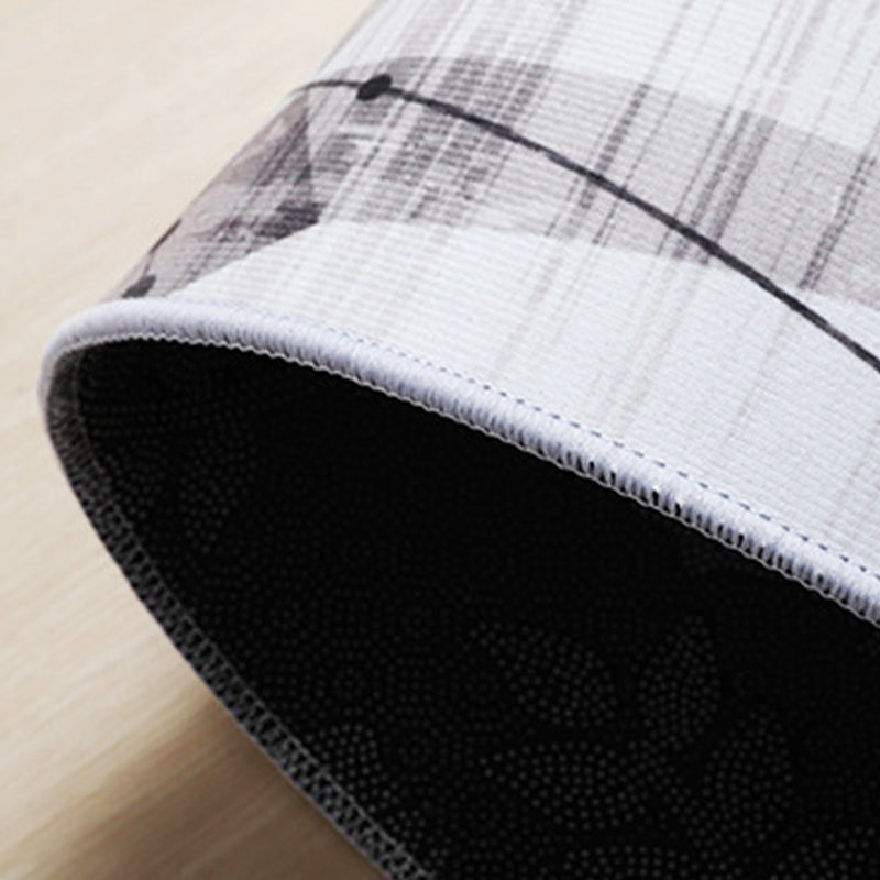 Zwart modern tapijt polyester patroon tapijt wasbaar tapijt voor woningdecoratie