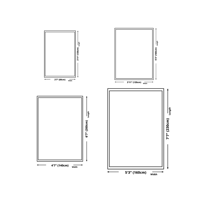 Wine Red Vintage Rug Polyester Medallion Rug Washable Rug for Drawing Room