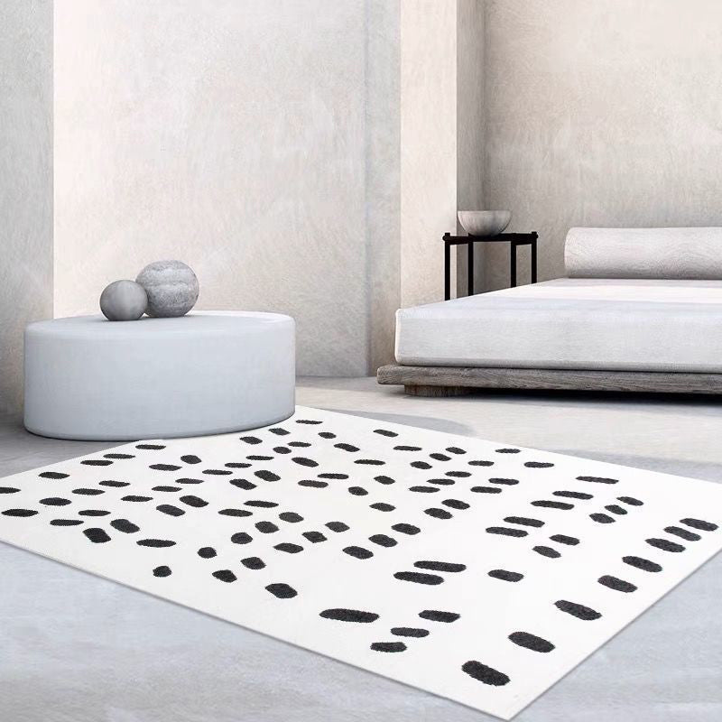 Tappeto bianco moderno poliestere di tappeto tappeto lavabile per soggiorno
