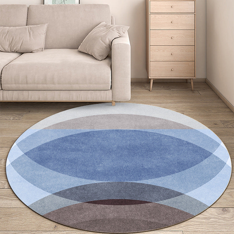 Tapis de gradient en polyester moderne gris tapis de support sans glissement pour décoration intérieure