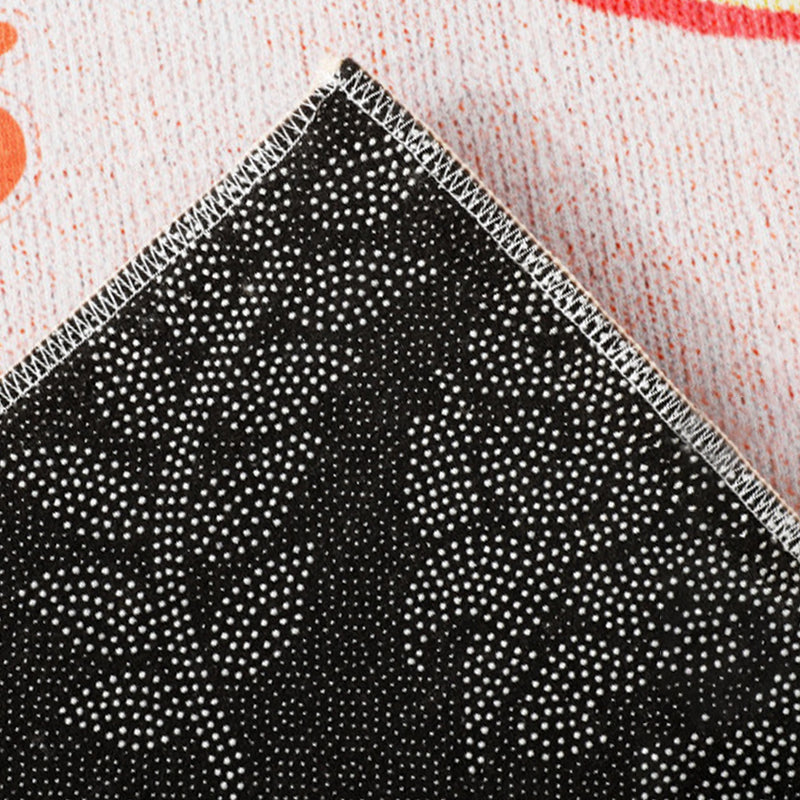 Tapis de gradient en polyester moderne gris tapis de support sans glissement pour décoration intérieure