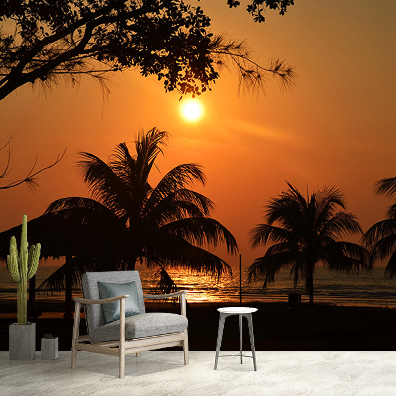 Modern Style Mural Wallpaper Tropical Landscape Environment Friendly Bedroom Wall Mural