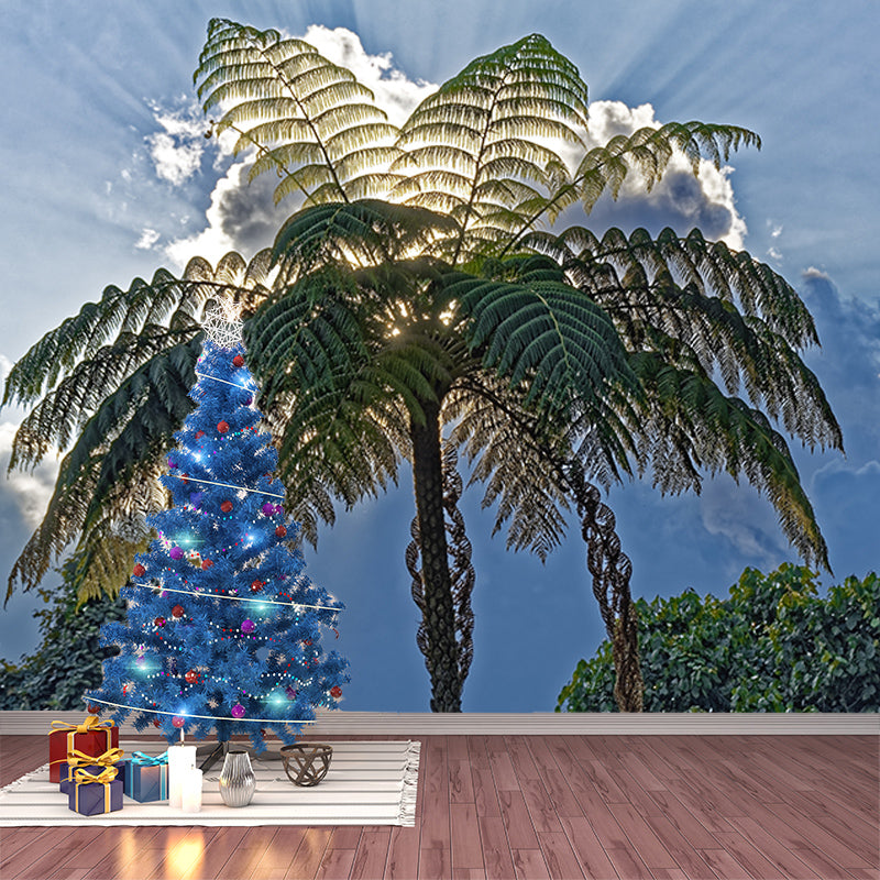 Environment Friendly Wall Mural Wallpaper Tropical Landscape Sitting Room Wall Mural