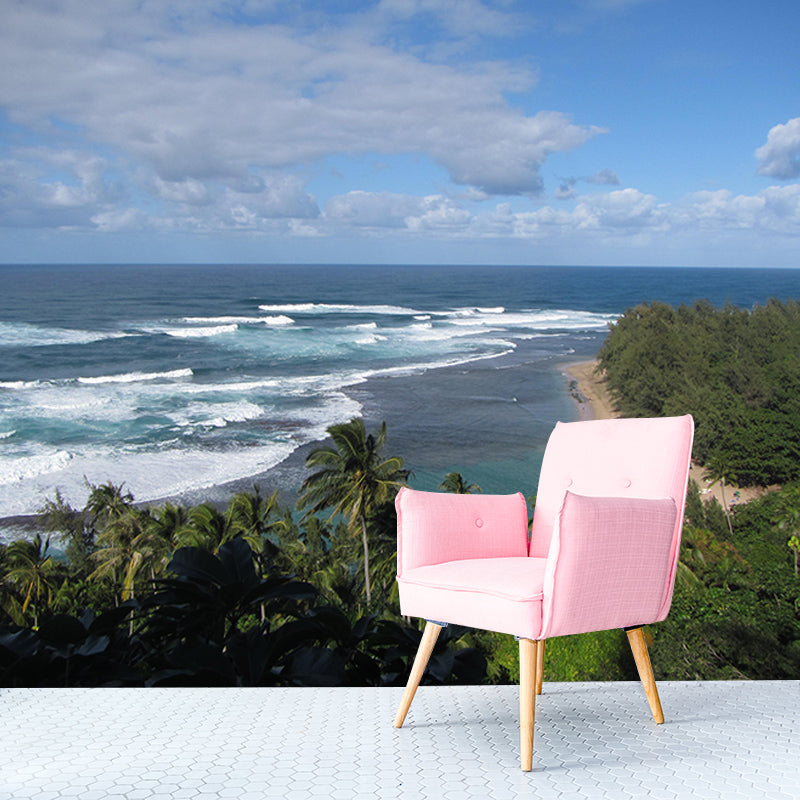 Photography Wall Mural Wallpaper Tropical Landscape Sitting Room Wall Mural