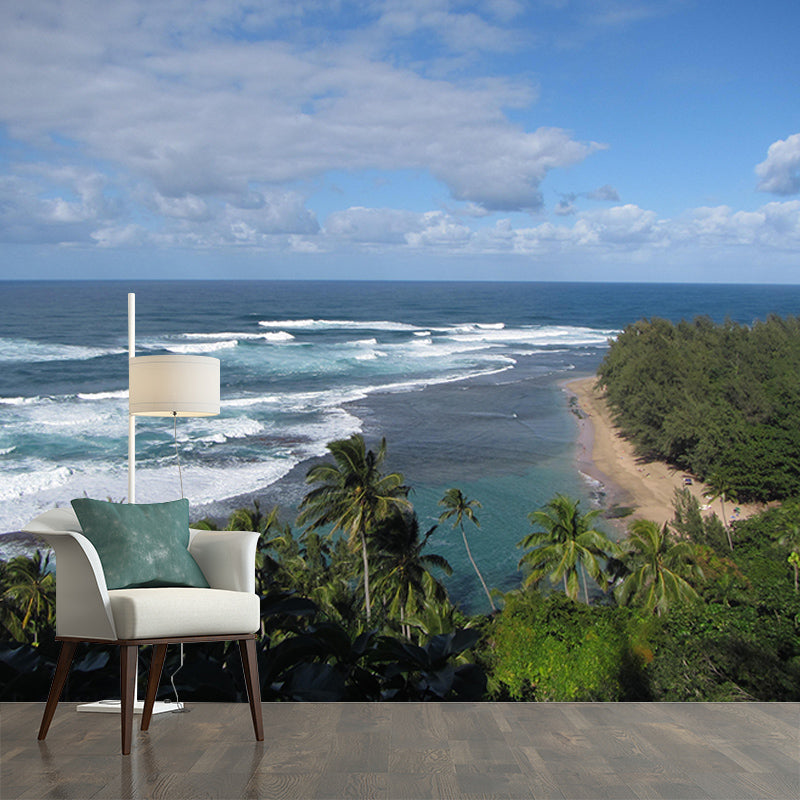 Photography Wall Mural Wallpaper Tropical Landscape Sitting Room Wall Mural