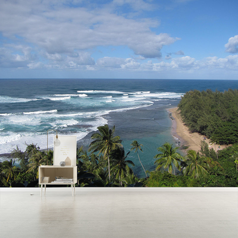 Photography Wall Mural Wallpaper Tropical Landscape Sitting Room Wall Mural