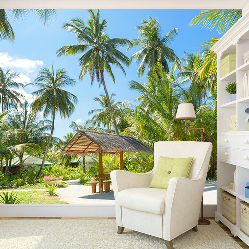 Modern Style Wall Mural Wallpaper Tropical Landscape Bedroom Wall Mural