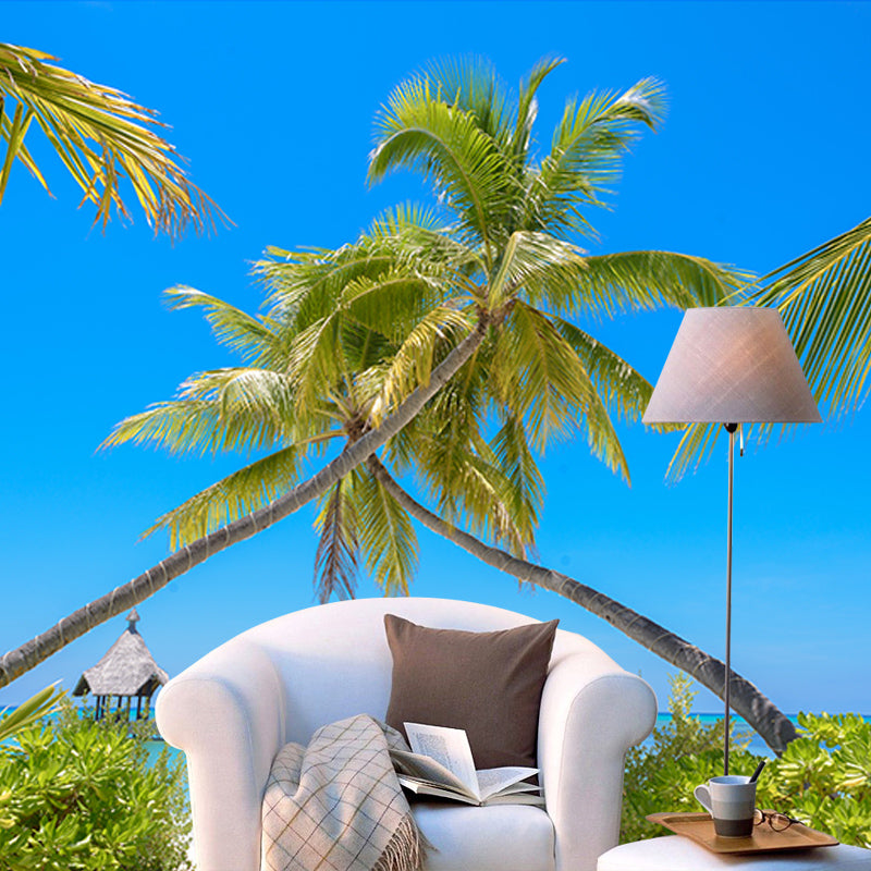 Modern Style Wall Mural Wallpaper Tropical Landscape Bedroom Wall Mural