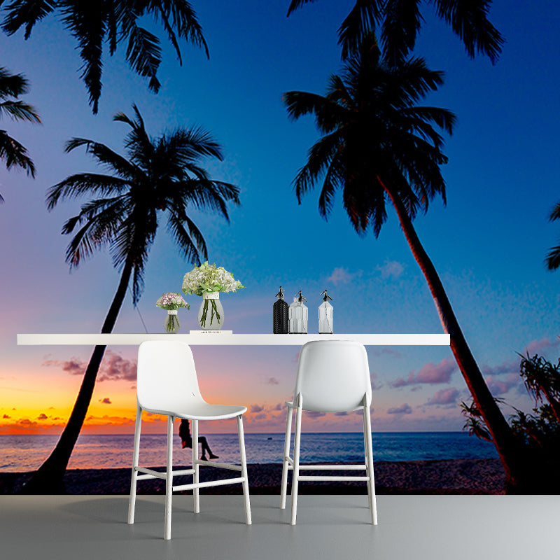 Modern Style Wall Mural Wallpaper Tropical Landscape Bedroom Wall Mural