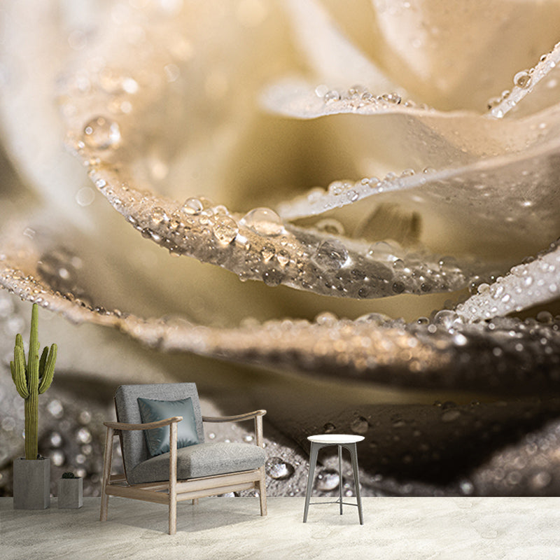 Washable Stain Resistant Wall Mural Wallpaper Flowers Sitting Room Wall Mural