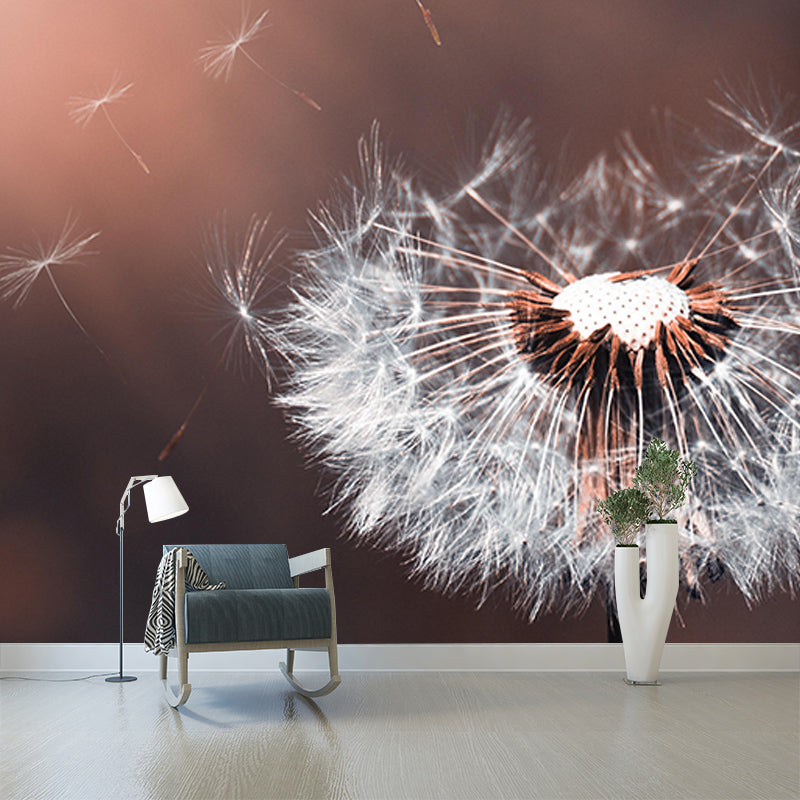 Washable Stain Resistant Wall Mural Wallpaper Flowers Sitting Room Wall Mural