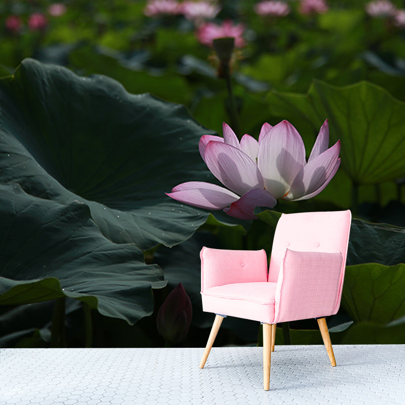 Washable Stain Resistant Wall Mural Wallpaper Flowers Sitting Room Wall Mural