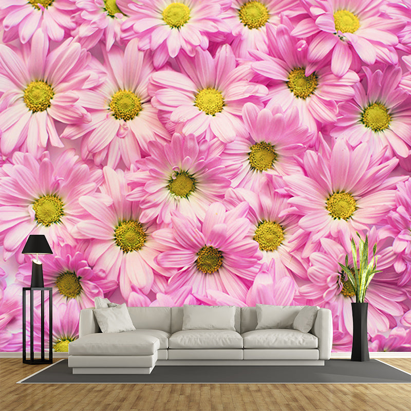 Flowers Mildew Resistant Mural Wallpaper Sleeping Room Wall Mural