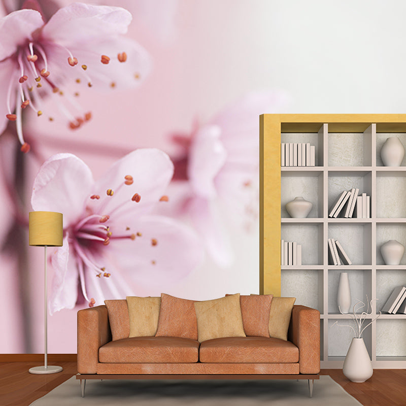 Flowers Mildew Resistant Mural Wallpaper Sleeping Room Wall Mural