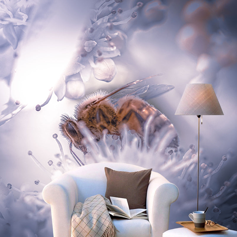 Photography Stain Resistant Mural Wallpaper Flowers Living Room Wall Mural