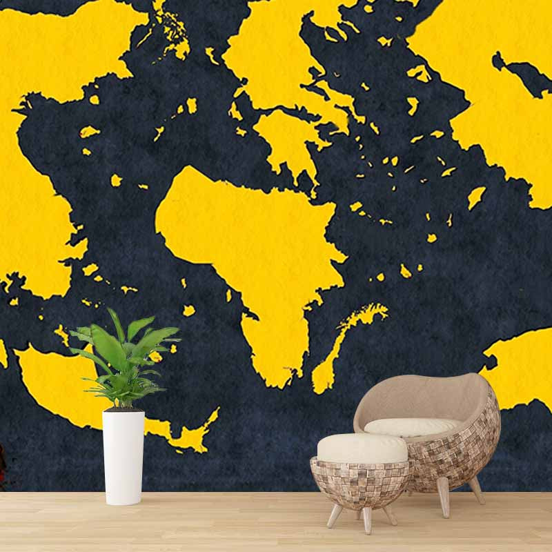 Map Photography Mural Wallpaper Decorative Bedroom Wall Mural