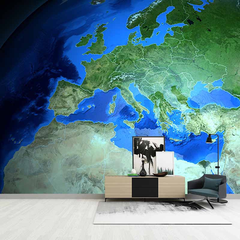 Map Photography Mural Wallpaper Decorative Bedroom Wall Mural
