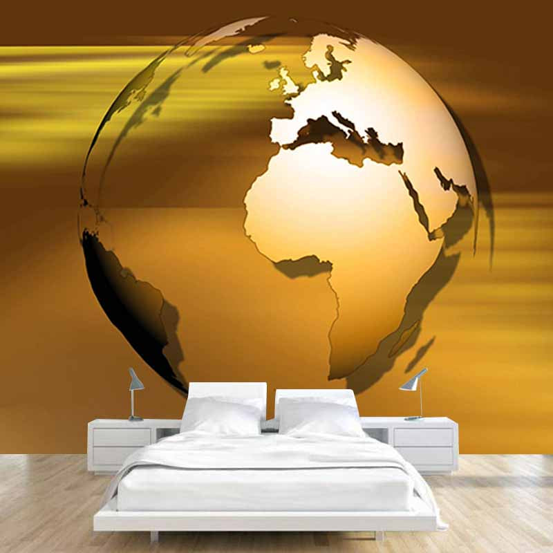 Map Illustration Mildew Resistant Mural Wallpaper Living Room Wall Mural